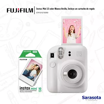 camaras y audio - Fujifilm Instax mini 12 blanco+ cartucho de regalo