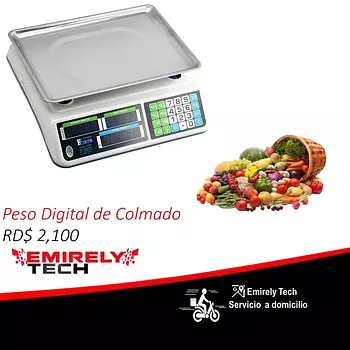 equipos profesionales - Peso Colmado Digital Balanza Almacen Colmadon