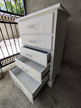 muebles y colchones - Biuro en madera color blanco 🤍 