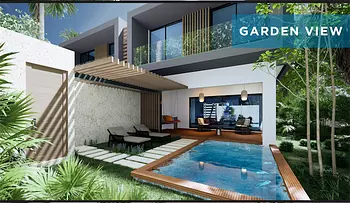 casas vacacionales y villas - Venta de villas en punta cana con piscina zona turística 