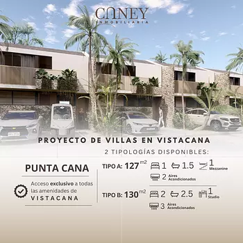 casas vacacionales y villas -  Proyecto de Villas en VISTACANA – Punta Cana 