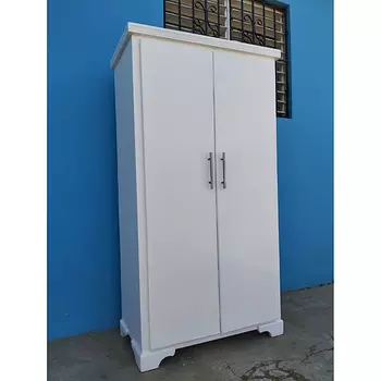 muebles y colchones - Armario pequeño en madera blanco 