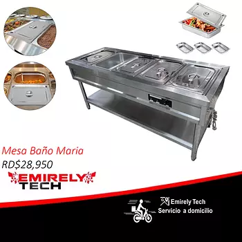equipos profesionales - Baño maria vitrina exhibidora a vapor electrica