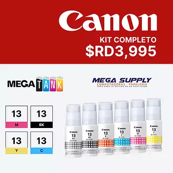 impresoras y scanners - KIT DE 4 BOTELLAS DE TINTA CANON GI-13 