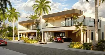 casas vacacionales y villas - Venta de villas de lujo en Juan dolio frente a campo de golf cerca de playa 