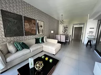 apartamentos - Alquiler Piantini Hermoso Apartamento equipado totalmente de Dos Habitaciones 