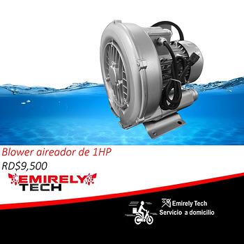 equipos profesionales - Blower aireador de peces 1HP Oxigenador para estanques de peces Aireador de 1HP