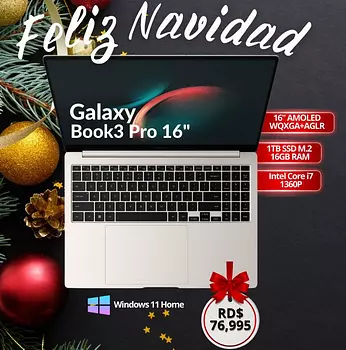 computadoras y laptops - Galaxy Book3 Pro 16'' 1TB Ram 16GB Inte Core i7