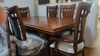 muebles y colchones - juego de comedor comteporaneo 6 sillas