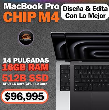 computadoras y laptops - MacBook Pro 14” M4 16GB RAM & 512GB SSD Nuevas Selladas 