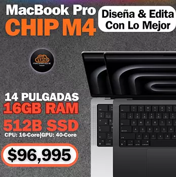 computadoras y laptops - MacBook Pro 14” M4 16GB RAM & 512GB SSD Nuevas Selladas 