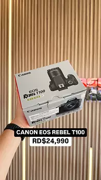 camaras y audio - CAMARA CANON EOS REBEL T100 COMBO SELLADA