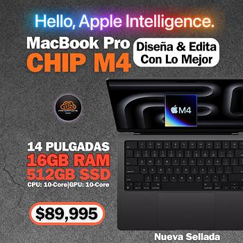 computadoras y laptops - MacBook Pro 14” M4 16GB RAM & 512GB SSD Nuevas Selladas 
