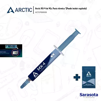 accesorios para electronica - Pasta térmica Arctic MX-4 de 4gr. mas regalo 