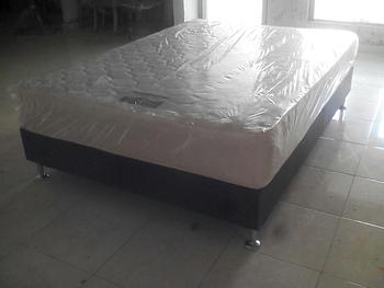 muebles y colchones - Cama Full 54 con Base Tapizada