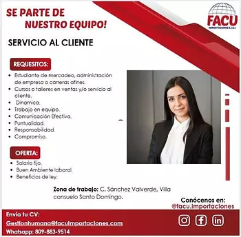 empleos disponibles - Servicio al Cliente