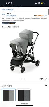 coches y sillas - Coche doble para bebes y niños 