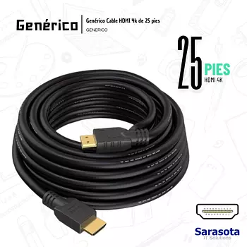 accesorios para electronica - Genérico Cable HDMI 4k de 25 pies