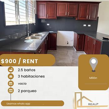 apartamentos - hermoso apartamento en excelente zona el millón 