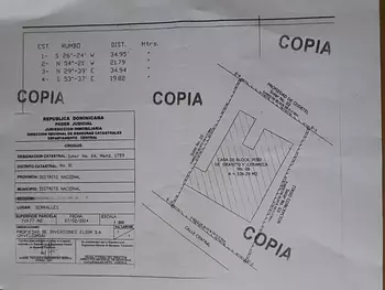 solares y terrenos - Solar de 723 metros en Serrallés, Distrito Nacional 