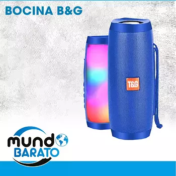 accesorios para electronica - Bocina inalámbrica Bluetooth Con Luces Portátil Altavoz Recargable Tipo JBL