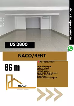 oficinas y locales comerciales - Local comercial en Naco 