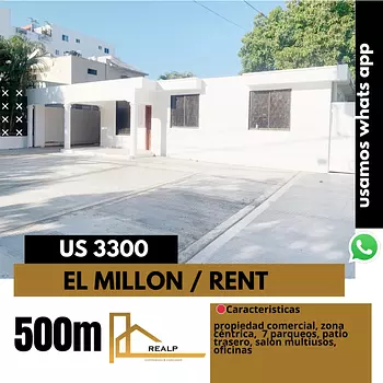 casas - propiedad comercial millon