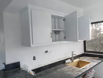 muebles y colchones - Gabinete de cinco blanco 