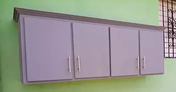 muebles y colchones - Gabinete de cocina en gris 