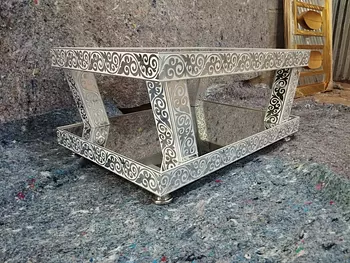 decoración y accesorios - Mesa de centro o para mueble en cristal 