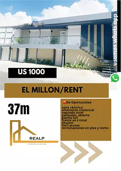 oficinas y locales comerciales - Local comercial en el Millon 