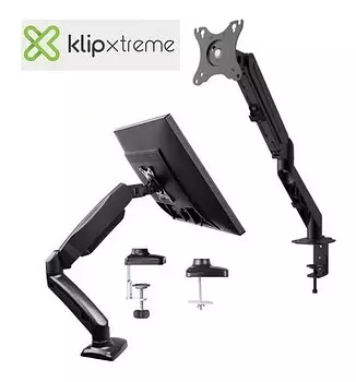 impresoras y scanners - SOPORTE KLIPX CON MECANISMO PARA MONITOR 17-27" NEGRO BRACKET SLIM CARGA 6.5KGS 