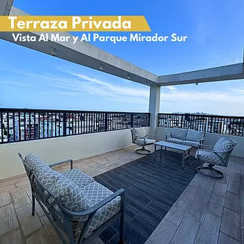 apartamentos - Apartamento Amueblado con Vista Al Mar