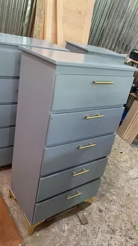 muebles y colchones - Biuro color gris 