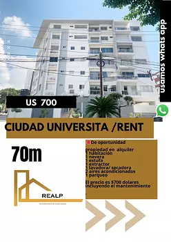 apartamentos - Apartamento línea blanca 1 hab 