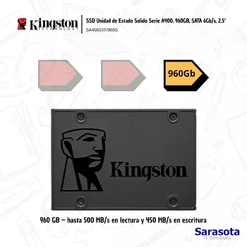 accesorios para electronica - Kingston SSD de 960Gb Serie A400