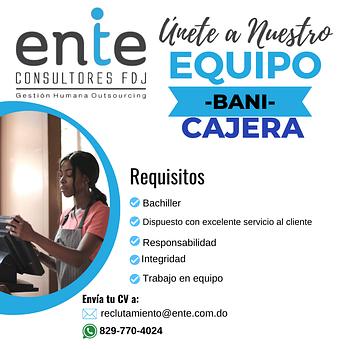 empleos disponibles - CAJERA 