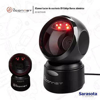 accesorios para electronica - 2Connet Lector códigos de barra 2D Omnidireccional