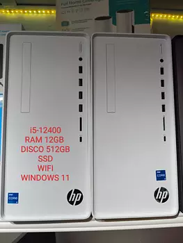 computadoras y laptops - Cpu Hp Pavilion i5-12400 Ram 32GB Disco 512GB Wifi