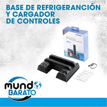 consolas y videojuegos - PS4 Slim y Pro Soporte de consola Disipador de calor Base Play Station cargador