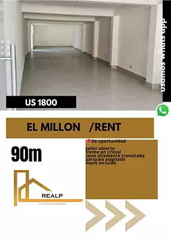 oficinas y locales comerciales - Local céntrico y comercial en el millon