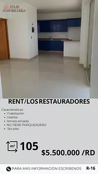 apartamentos - venta de apartamento- Los restauradores 