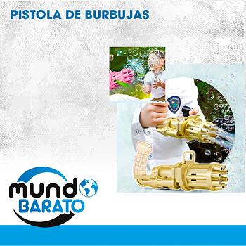 juguetes - Pistola Electrica para hacer Burbujas Niños Juguete Maquina