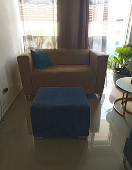 muebles y colchones - Sofa color crema súper cómodo 