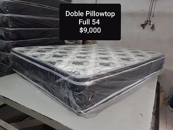 muebles y colchones - Colchon Full 54 Doble Pillow Top Pillowtop