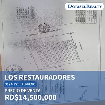 solares y terrenos - VENTA DE TERRENO EN LO MEJOR DE LOS RESTAURADORES