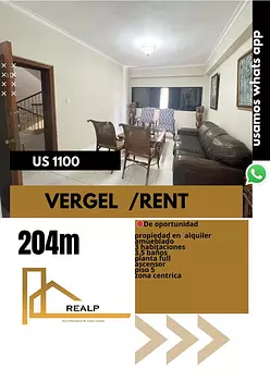 apartamentos - Apartamento amoblado el vergel 