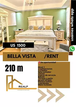 apartamentos - Apto amoblado bella vista 