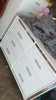 muebles y colchones - Ropero con gavetas blanco 