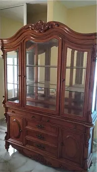 muebles y colchones - Juego de comedor y su vitrina. 
